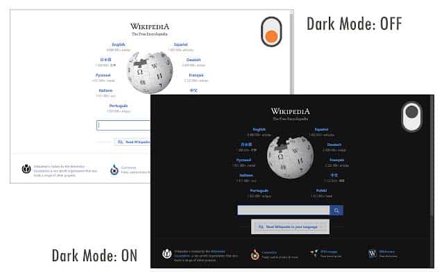 Dark mode chrome extension