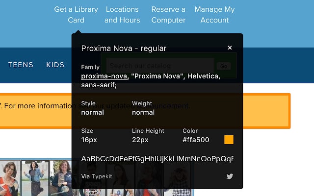 whatfont chrome extension