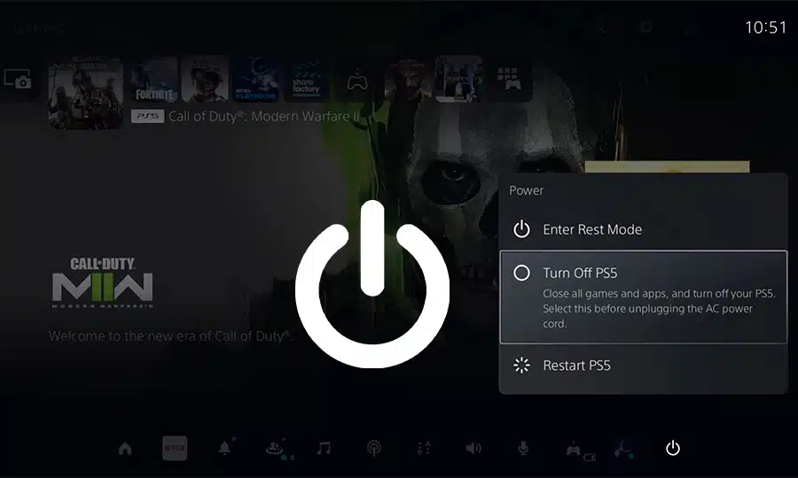 How to turn off PS5 consoles