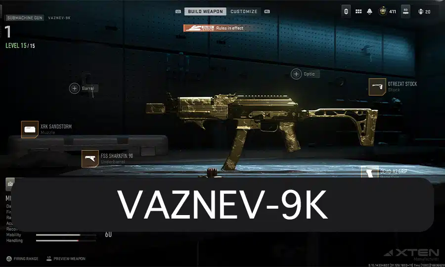 What is the best Vaznev-9k Loadout in Ranked Play MW2 Season 3
